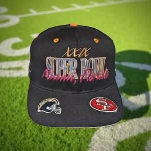 Vtg Super Bowl XXIX #1 Apparel Snapback Chargers Vs 49ers 1995